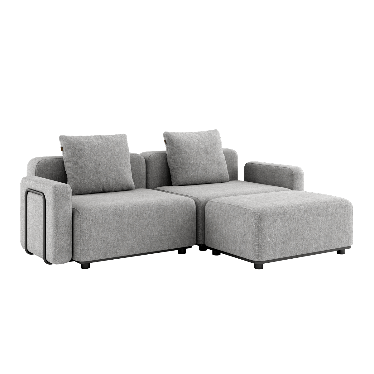 Cobana Lounge Sofa - 2 seater | Cobana Lounge Sofa - 2 seater - Cobana Sand Melange Mit Armlehnen Mit Hocker | SACKit