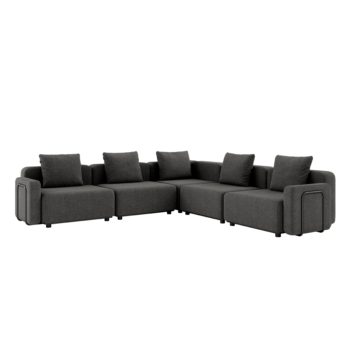 Cobana Lounge Sofa - 5 seater corner sofa | Cobana Lounge Sofa - 5 seater corner sofa - Cobana Grey Mit Armlehnen | SACKit