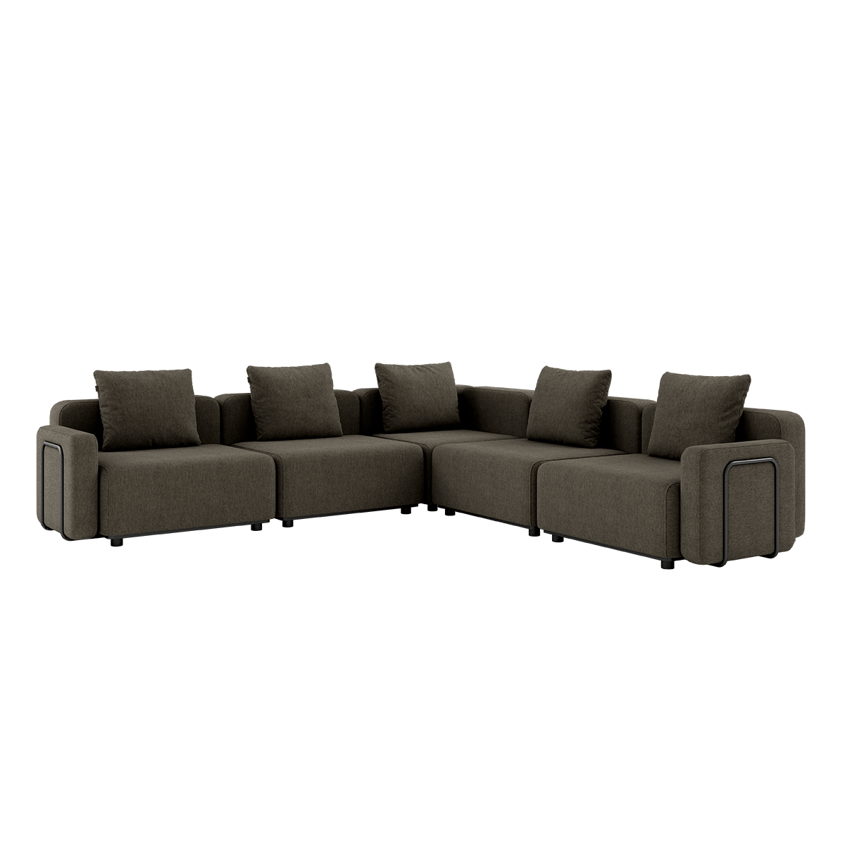 Cobana Lounge Sofa - 5 seater corner sofa | Cobana Lounge Sofa - 5 seater corner sofa - Cobana Brown Mit Armlehnen | SACKit