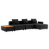 Cobana Lounge Sofa - 3 seater w/ Patio Storage Table | Cobana Lounge Sofa - 3 seater w/ Patio Storage Table - Cobana Black Mit Hocker | SACKit