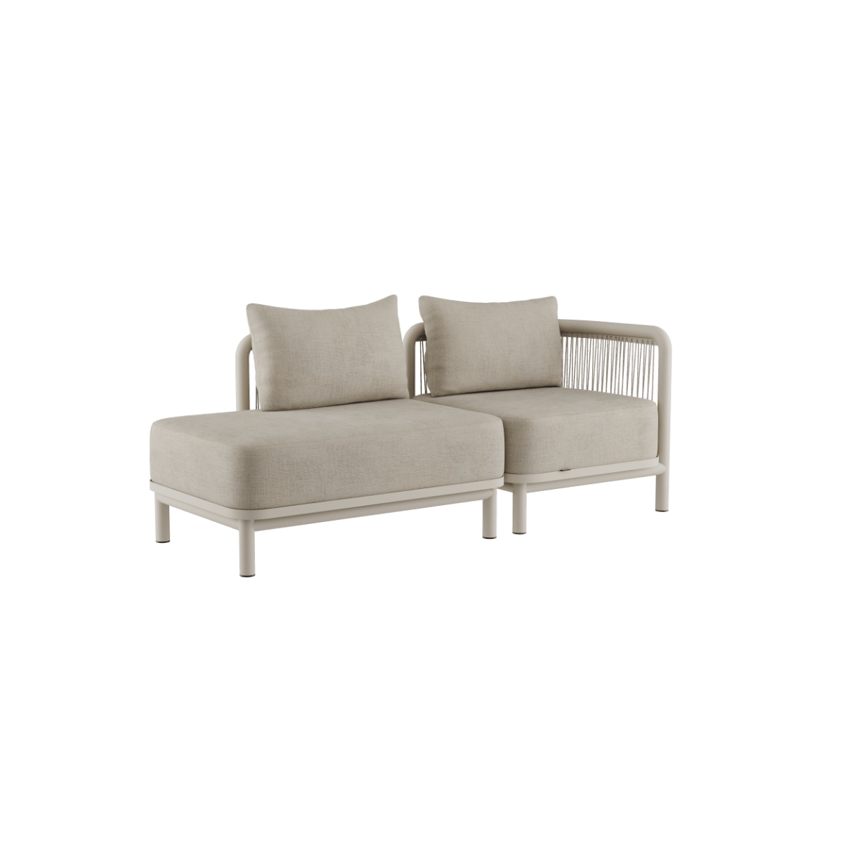 Kirra Lounge Sofa - 2 seater w/ open end | Kirra Lounge Sofa - 2 seater w/ open end - Kirra Sand Rechts | SACKit