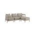 Kirra Lounge Sofa 3 - Sitzer in Sand mit Hocker, pulverbeschichteter Aluminiumrahmen und Olefin - Textil. | Kirra Lounge Sofa - 3 seater - Kirra Sand Mit Hocker | SACKit