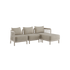Kirra Lounge Sofa 3 - Sitzer in Sand mit Hocker, pulverbeschichteter Aluminiumrahmen und Olefin - Textil. | Kirra Lounge Sofa - 3 seater - Kirra Sand Mit Hocker | SACKit