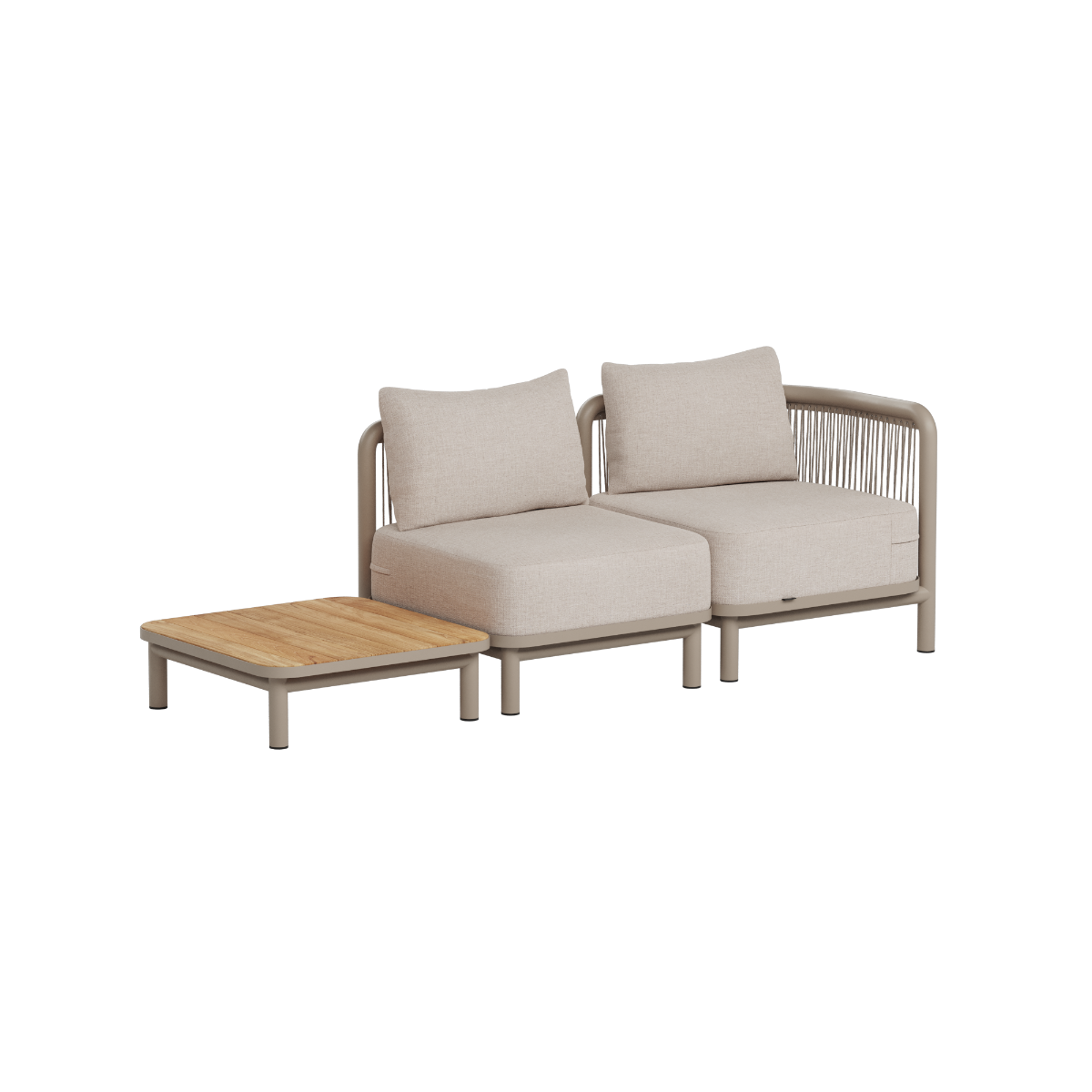 Kirra Lounge Sofa - 2 seater incl. Kirra Table | Kirra Lounge Sofa - 2 seater incl. Kirra Table - Kirra Sand Ohne Accessory Fit | SACKit