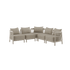Kirra Lounge Sofa Ecksofa in sandfarbenem Olefin mit pulverbeschichtetem Aluminiumrahmen, modernes Outdoor - Design. | Kirra Lounge Sofa - Corner sofa - Kirra Sand | SACKit