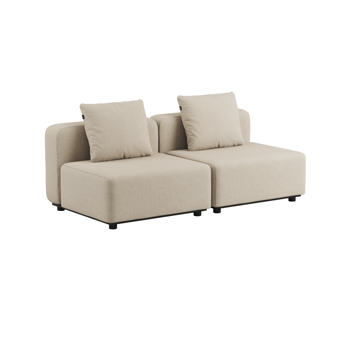 Cobana Lounge Sofa - 2 seater | Cobana Lounge Sofa - 2 seater - Kirra Sand Ohne Armlehnen Ohne Hocker | SACKit