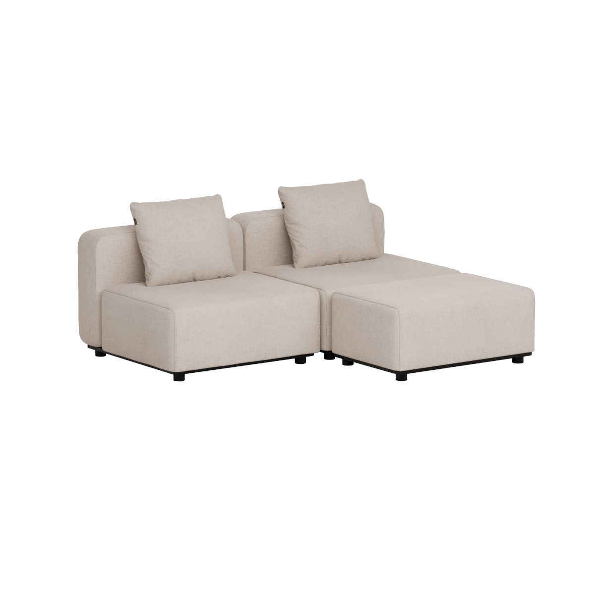 Cobana Lounge Sofa - 2 seater | Cobana Lounge Sofa - 2 seater - Kirra Sand Ohne Armlehnen Mit Hocker | SACKit