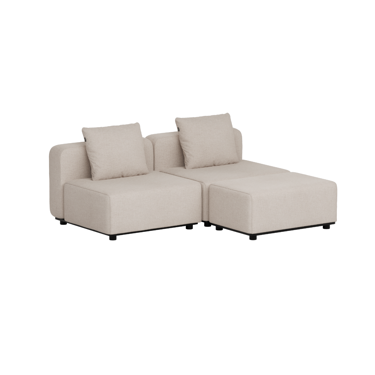 Cobana Lounge Sofa - 2 seater | Cobana Lounge Sofa - 2 seater - Kirra Sand Ohne Armlehnen Mit Hocker | SACKit