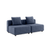 Cobana Lounge Sofa 2-Sitzer in Kirra Indigo ohne Armlehnen und Hocker, modular und outdoor geeignet.