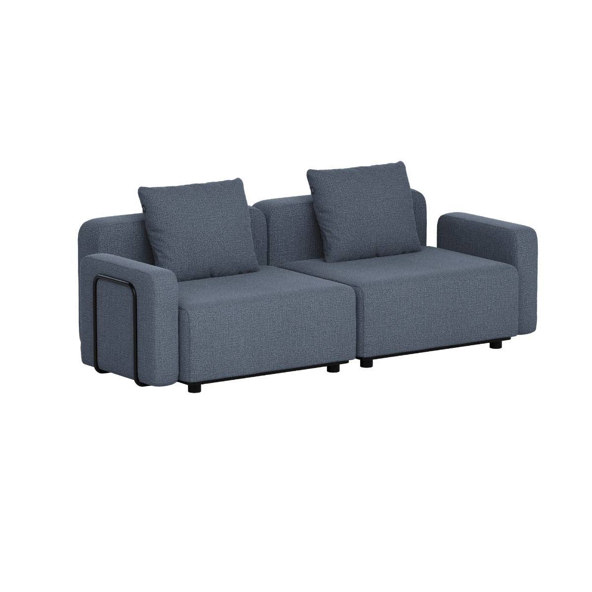 Cobana Lounge Sofa - 2 seater | Cobana Lounge Sofa - 2 seater - Kirra Indigo Mit Armlehnen Ohne Hocker | SACKit