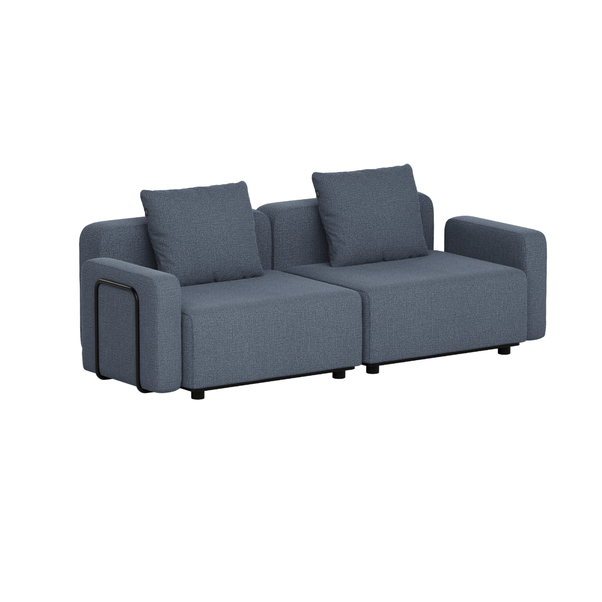 Cobana Lounge Sofa - 2 seater | Cobana Lounge Sofa - 2 seater - Kirra Indigo Mit Armlehnen Ohne Hocker | SACKit