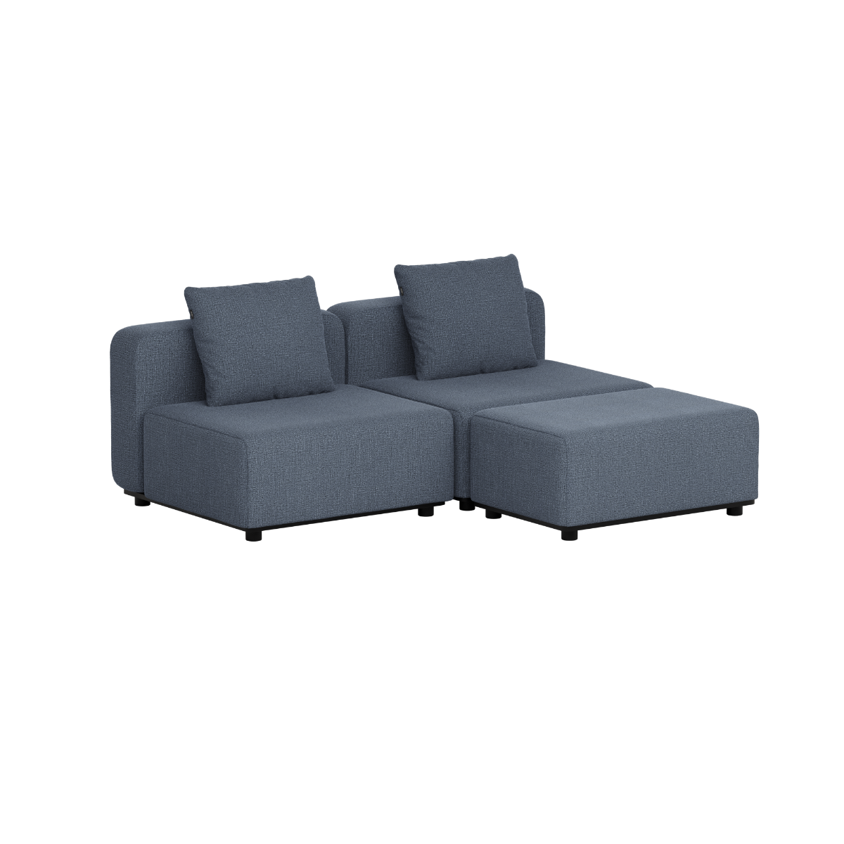 Cobana Lounge Sofa - 2 seater | Cobana Lounge Sofa - 2 seater - Kirra Indigo Ohne Armlehnen Mit Hocker | SACKit