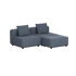 Cobana Lounge Sofa - 2 seater | Cobana Lounge Sofa - 2 seater - Kirra Indigo Ohne Armlehnen Mit Hocker | SACKit