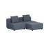 Cobana Lounge Sofa - 2 seater | Cobana Lounge Sofa - 2 seater - Kirra Indigo Ohne Armlehnen Mit Hocker | SACKit