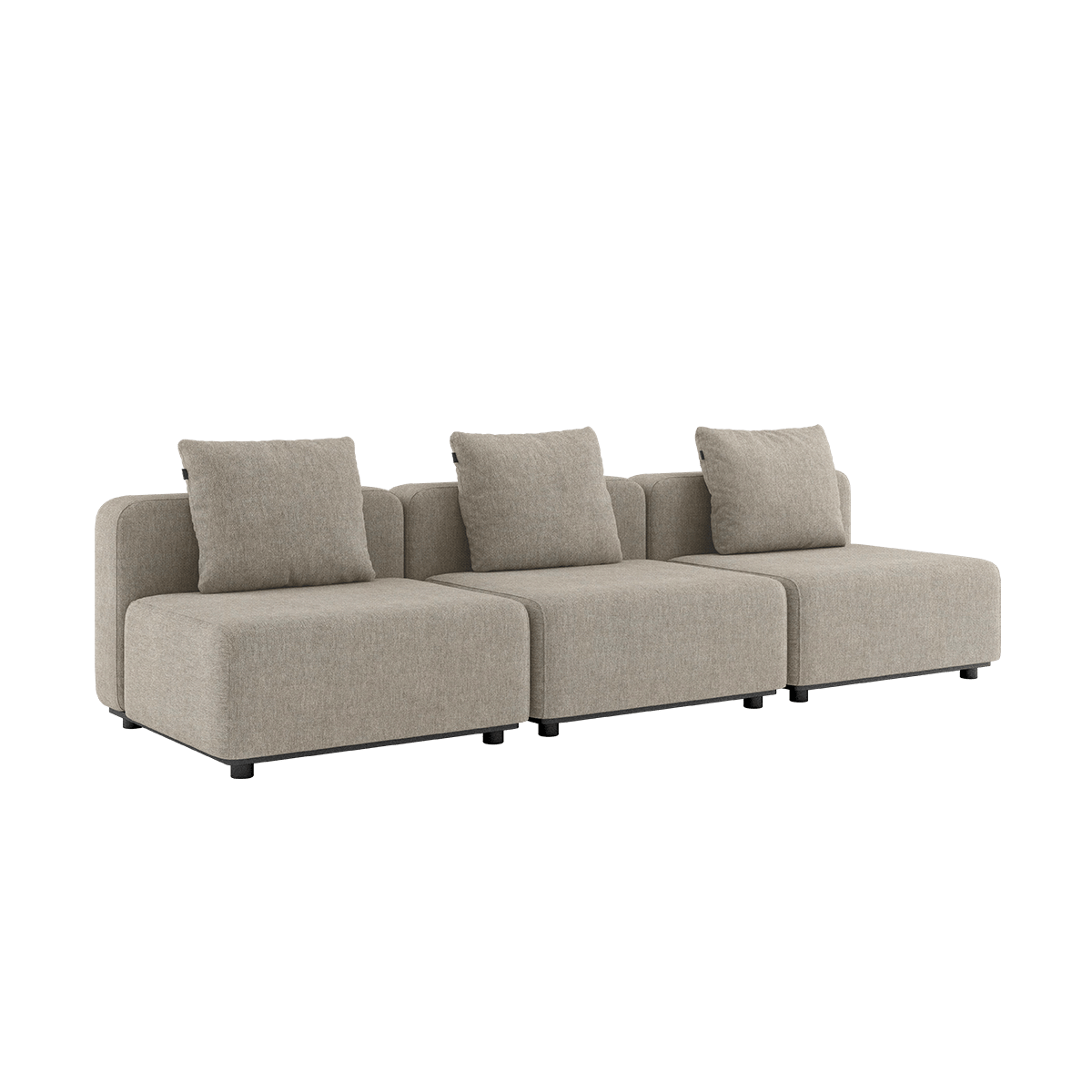 Cobana Lounge Sofa - 3 seater | Cobana Lounge Sofa - 3 seater - Kirra Sand Ohne Armlehnen Ohne Hocker | SACKit