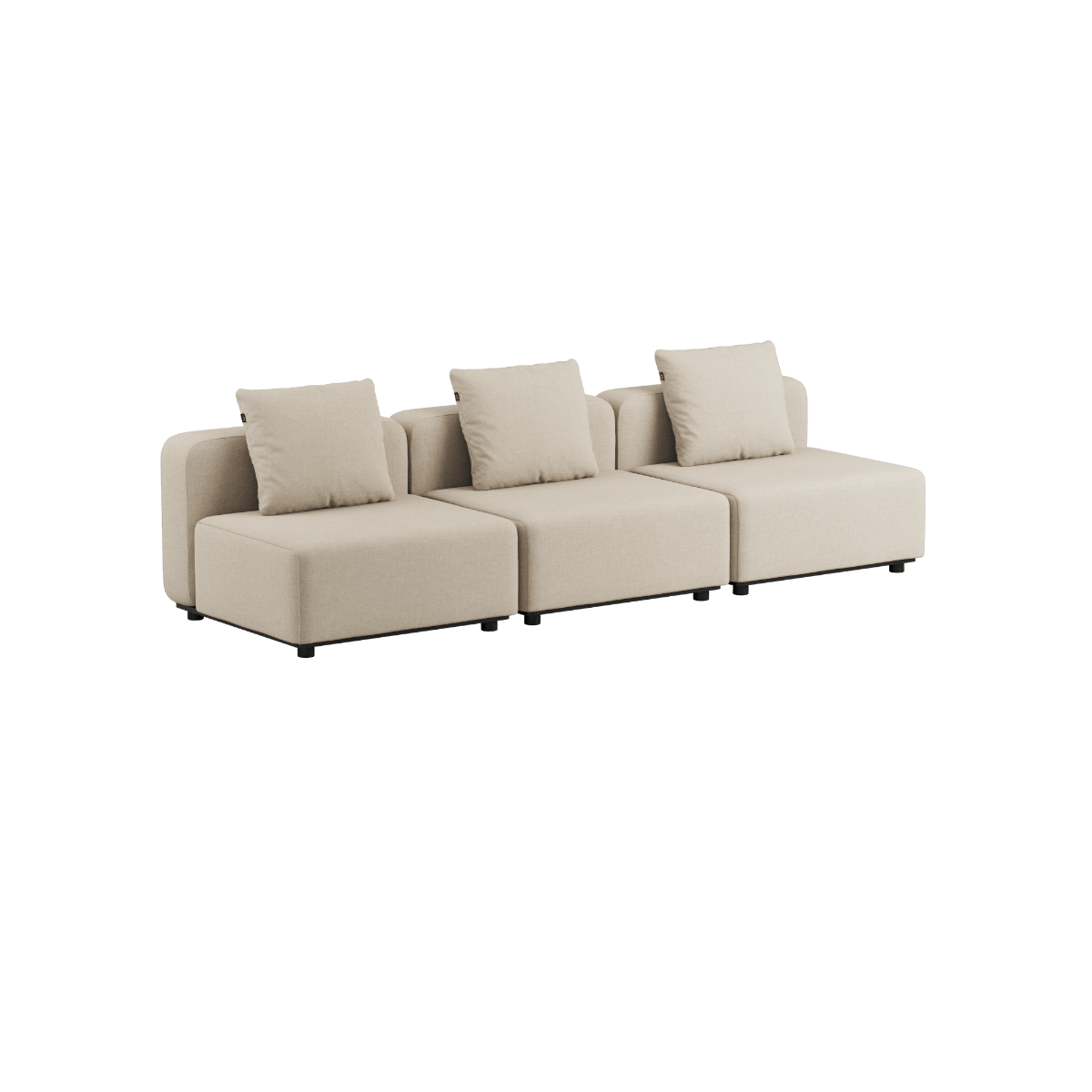 Cobana Lounge Sofa - 3 seater | Cobana Lounge Sofa - 3 seater - Kirra Sand Ohne Armlehnen Ohne Hocker | SACKit