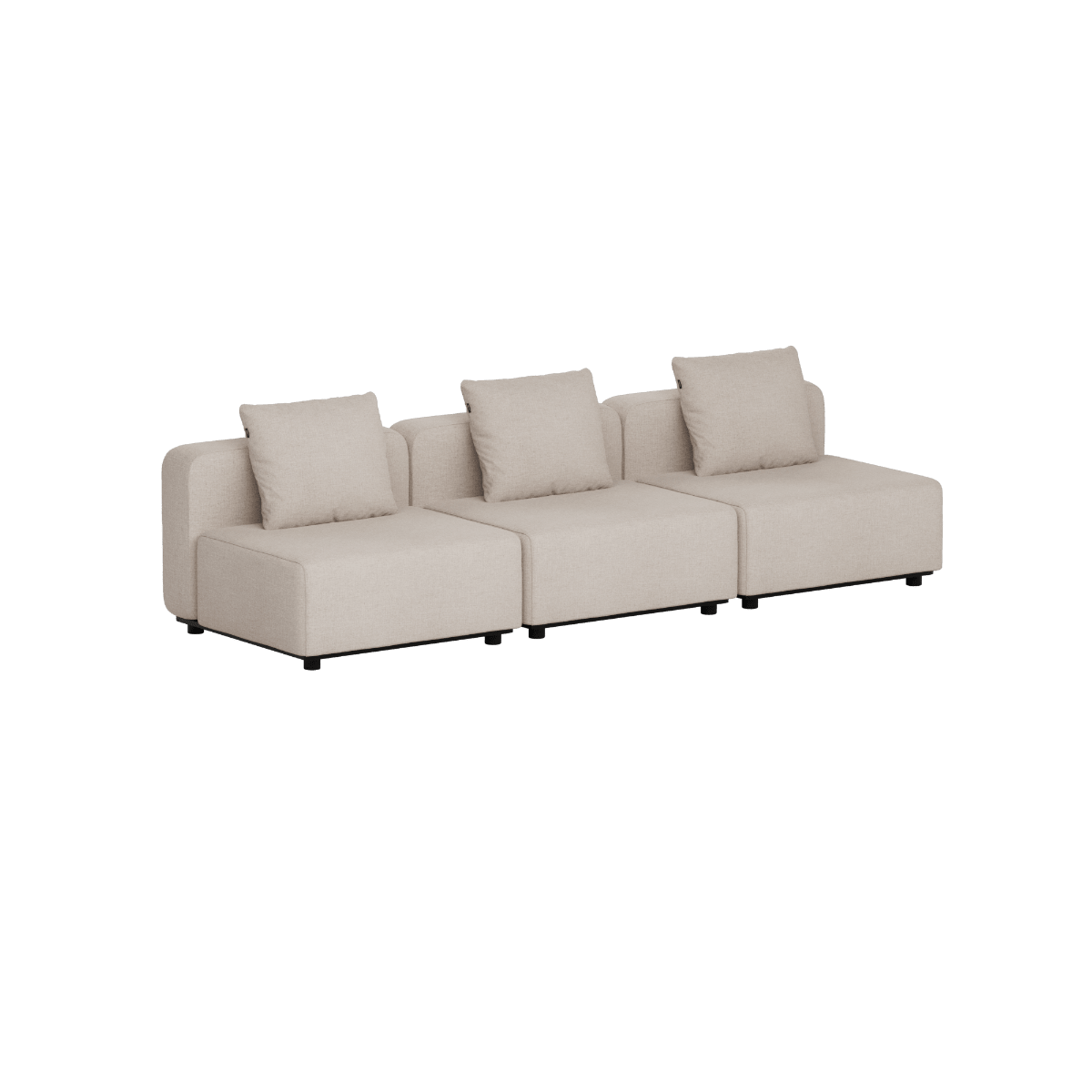 Cobana Lounge Sofa - 3 seater | Cobana Lounge Sofa - 3 seater - Kirra Sand Ohne Armlehnen Ohne Hocker | SACKit