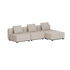 Cobana Lounge Sofa - 3 seater | Cobana Lounge Sofa - 3 seater - Kirra Sand Ohne Armlehnen Mit Hocker | SACKit