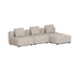 Cobana Lounge Sofa - 3 seater | Cobana Lounge Sofa - 3 seater - Kirra Sand Ohne Armlehnen Mit Hocker | SACKit