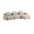Cobana Lounge Sofa - 3 seater | Cobana Lounge Sofa - 3 seater - Kirra Sand Mit Armlehnen Mit Hocker | SACKit