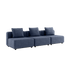 Dreisitziges Cobana Lounge Sofa in Kirra Indigo ohne Armlehnen und Hocker, modernes Outdoor - Design | Cobana Lounge Sofa - 3 seater - Kirra Indigo Ohne Armlehnen Ohne Hocker | SACKit