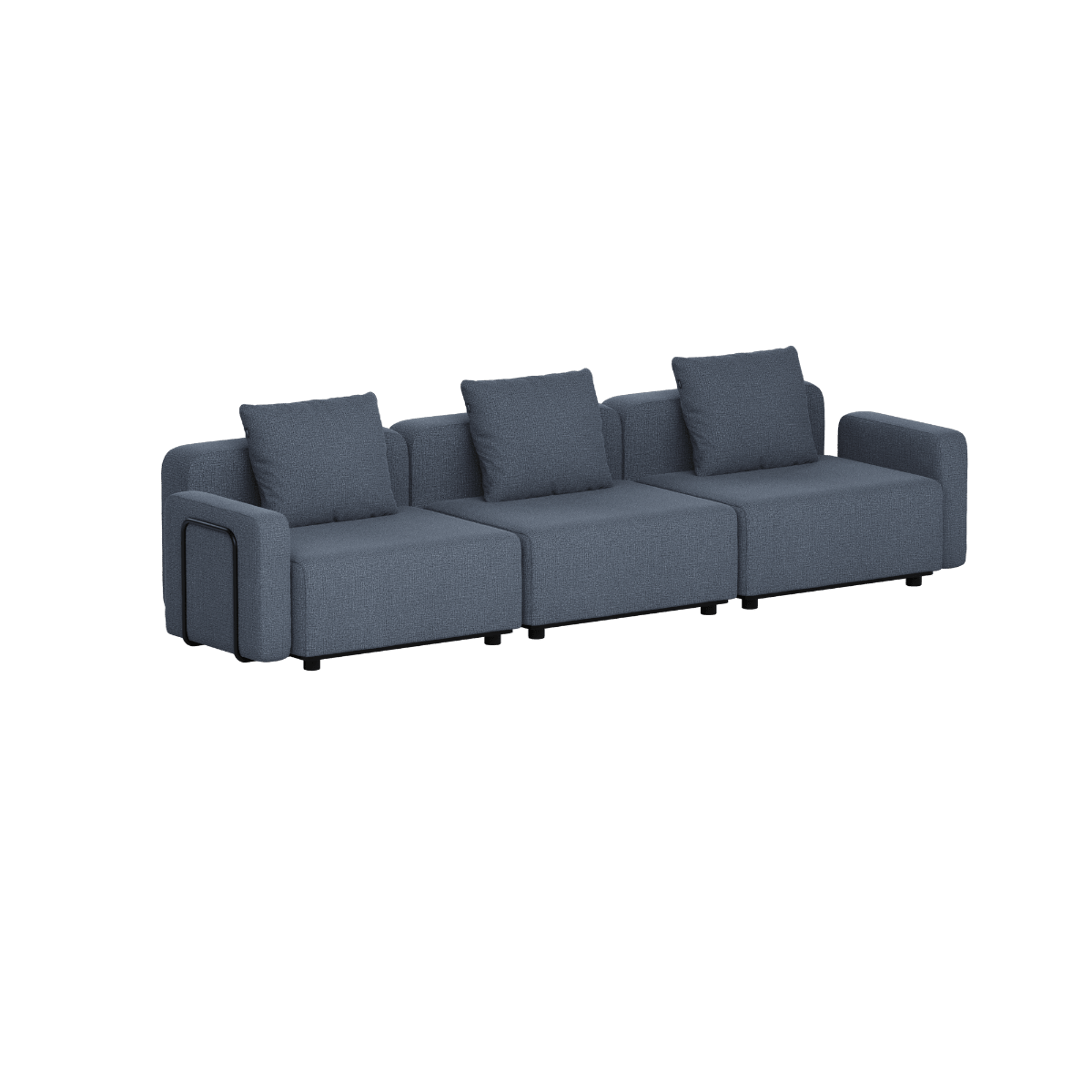 Cobana Lounge Sofa - 3 seater | Cobana Lounge Sofa - 3 seater - Kirra Indigo Mit Armlehnen Ohne Hocker | SACKit