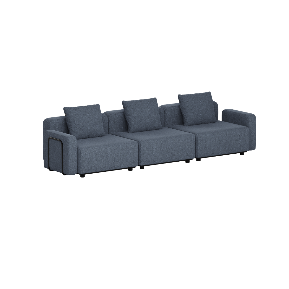 Cobana Lounge Sofa - 3 seater | Cobana Lounge Sofa - 3 seater - Kirra Indigo Mit Armlehnen Ohne Hocker | SACKit