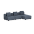 Cobana Lounge Sofa - 3 seater | Cobana Lounge Sofa - 3 seater - Kirra Indigo Ohne Armlehnen Mit Hocker | SACKit