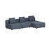 Cobana Lounge Sofa - 3 seater | Cobana Lounge Sofa - 3 seater - Kirra Indigo Ohne Armlehnen Mit Hocker | SACKit