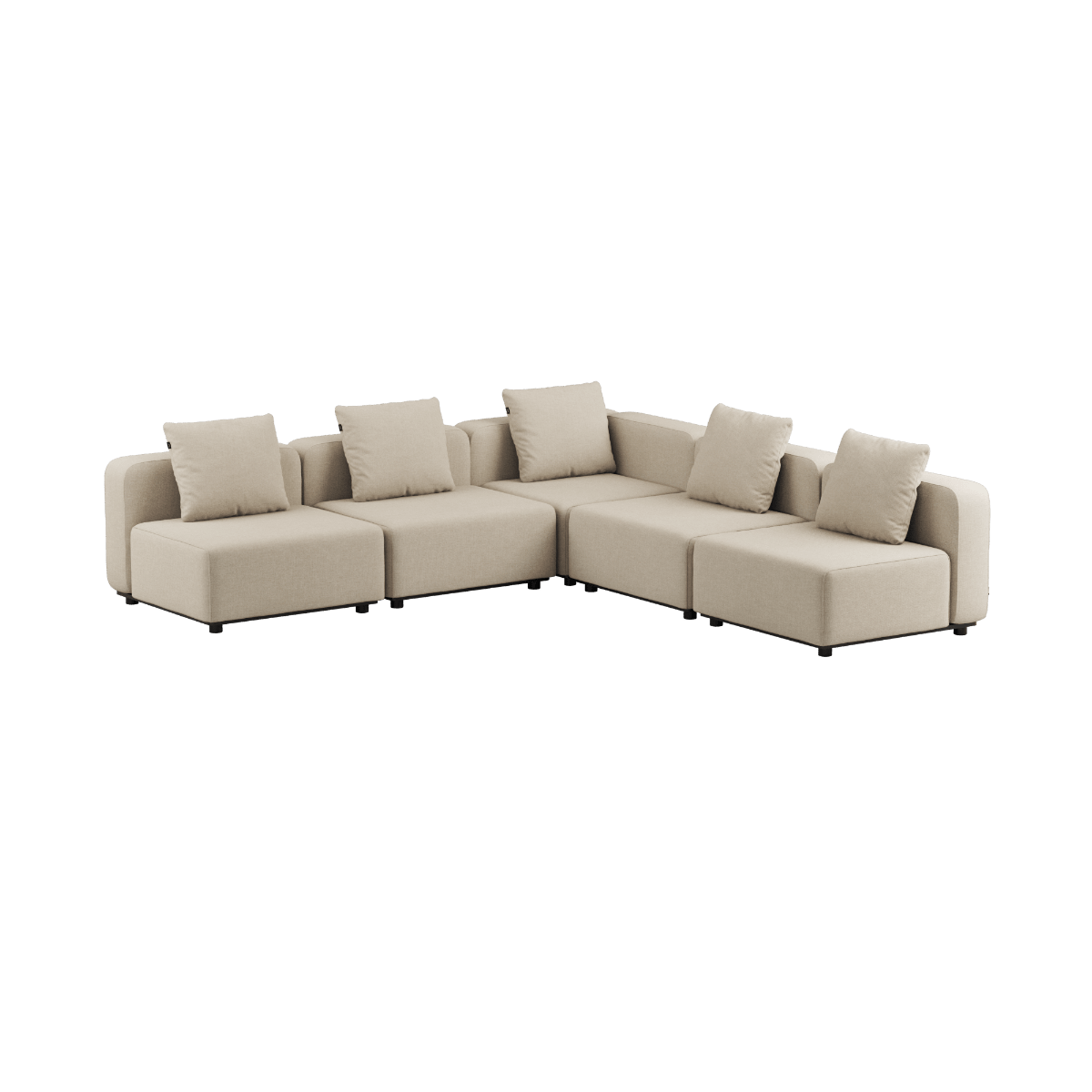 Cobana Lounge Sofa - 5 seater corner sofa | Cobana Lounge Sofa - 5 seater corner sofa - Kirra Sand Ohne Armlehnen | SACKit