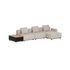 Cobana Lounge Sofa - 3 seater w/ Patio Storage Table | Cobana Lounge Sofa - 3 seater w/ Patio Storage Table - Kirra Sand Mit Armlehnen Mit Hocker | SACKit