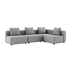 Cobana Lounge Sofa 4 - Sitzer Ecksofa in Cobana Sand Melange ohne Armlehnen, modernes Outdoor - Design | Cobana Lounge Sofa - 4 seater corner sofa - Cobana Sand Melange Ohne Armlehnen | SACKit
