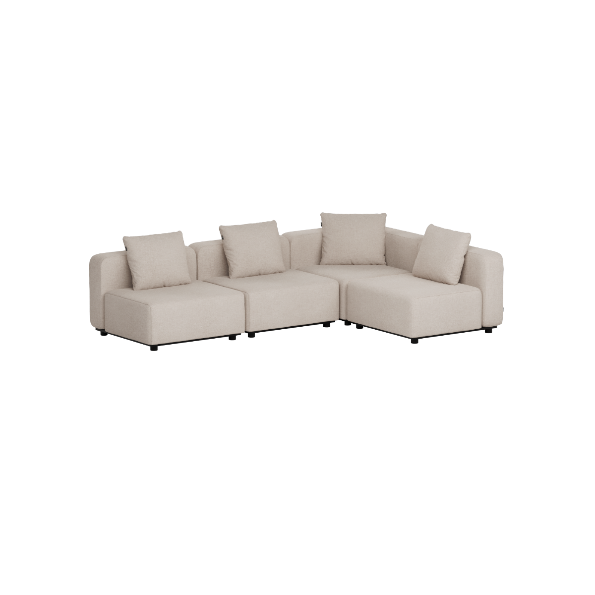 Cobana Lounge Sofa - 4 seater corner sofa | Cobana Lounge Sofa - 4 seater corner sofa - Kirra Sand Ohne Armlehnen | SACKit