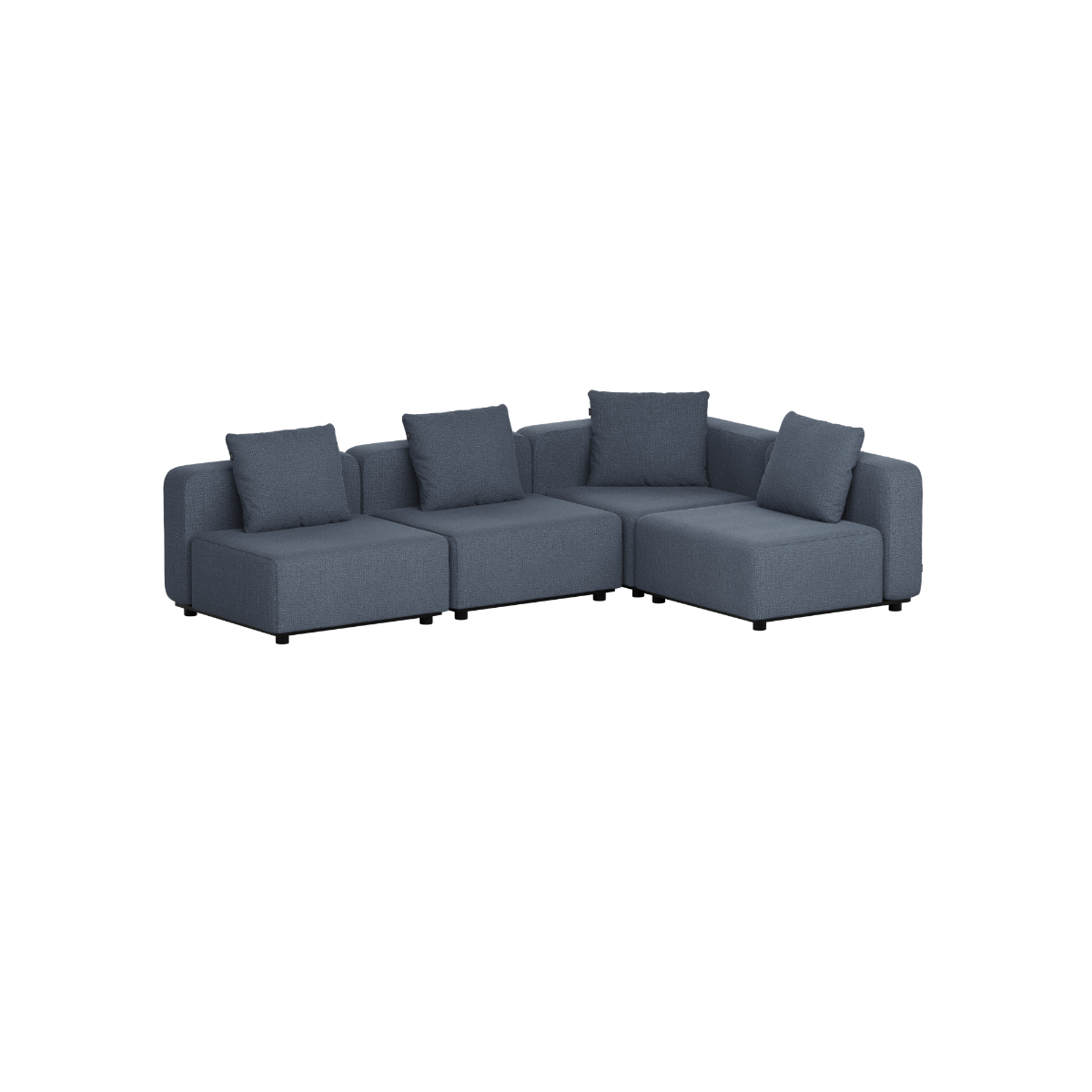 Cobana Lounge Sofa - 4 seater corner sofa | Cobana Lounge Sofa - 4 seater corner sofa - Kirra Indigo Ohne Armlehnen | SACKit