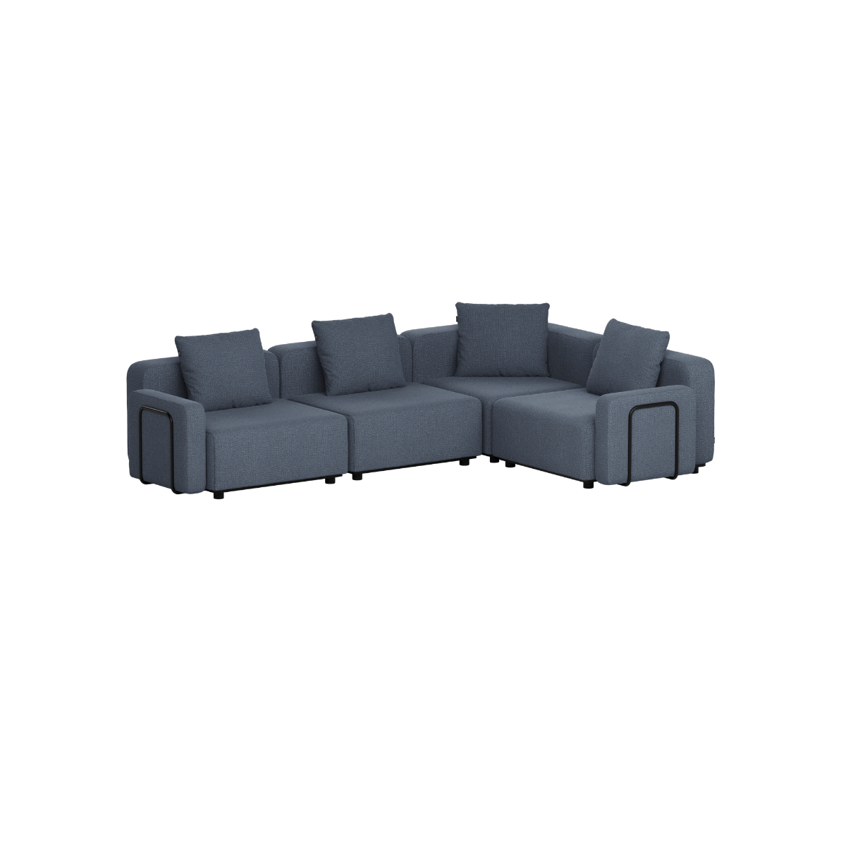 Cobana Lounge Sofa - 4 seater corner sofa | Cobana Lounge Sofa - 4 seater corner sofa - Kirra Indigo Mit Armlehnen | SACKit