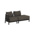 Kirra Lounge Sofa - 2 seater w/ open end | Kirra Lounge Sofa - 2 seater w/ open end - Kirra Noir Links | SACKit