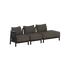 Kirra Lounge Sofa - 3 seater w/ open end | Kirra Lounge Sofa - 3 seater w/ open end - Kirra Noir Links | SACKit