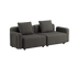 Cobana Lounge Sofa 2 - Sitzer in Kirra Olive mit Armlehnen, modernes Outdoor - Sofa mit klaren Linien. | Cobana Lounge Sofa - 2 seater - Kirra Olive Mit Armlehnen Ohne Hocker | SACKit