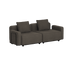 Cobana Lounge Sofa - 2 seater | Cobana Lounge Sofa - 2 seater - Kirra Noir Mit Armlehnen Ohne Hocker | SACKit