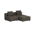 Cobana Lounge Sofa - 2 seater | Cobana Lounge Sofa - 2 seater - Kirra Noir Ohne Armlehnen Mit Hocker | SACKit