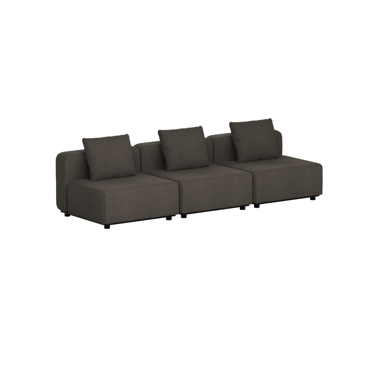Cobana Lounge Sofa - 3 seater | Cobana Lounge Sofa - 3 seater - Kirra Noir Ohne Armlehnen Ohne Hocker | SACKit