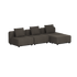 Cobana Lounge Sofa - 3 seater | Cobana Lounge Sofa - 3 seater - Kirra Noir Ohne Armlehnen Mit Hocker | SACKit