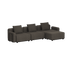 Cobana Lounge Sofa - 3 seater | Cobana Lounge Sofa - 3 seater - Kirra Noir Mit Armlehnen Mit Hocker | SACKit