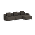 Cobana Lounge Sofa - 3 seater | Cobana Lounge Sofa - 3 seater - Kirra Noir Mit Armlehnen Mit Hocker | SACKit