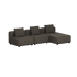 Cobana Lounge Sofa - 3 Seater Chaise | Cobana Lounge Sofa - 3 Seater Chaise - Kirra Noir Ohne Armlehnen | SACKit