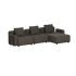 Cobana Lounge Sofa - 3 Seater Chaise | Cobana Lounge Sofa - 3 Seater Chaise - Kirra Noir Mit Armlehnen | SACKit