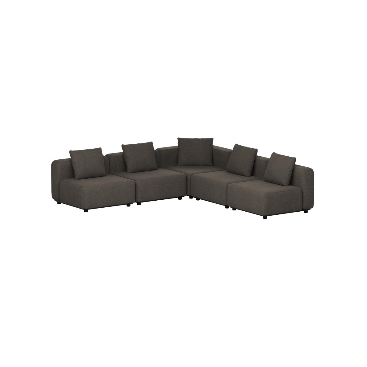 Cobana Lounge Sofa - 5 seater corner sofa | Cobana Lounge Sofa - 5 seater corner sofa - Kirra Noir Ohne Armlehnen | SACKit