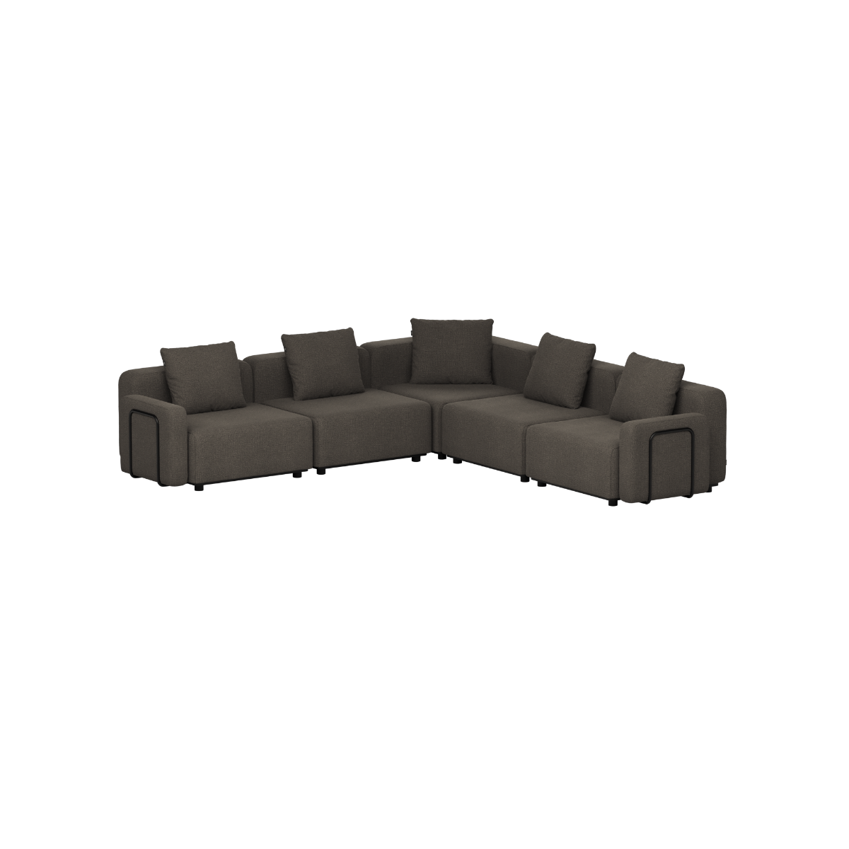 Cobana Lounge Sofa - 5 seater corner sofa | Cobana Lounge Sofa - 5 seater corner sofa - Kirra Noir Mit Armlehnen | SACKit