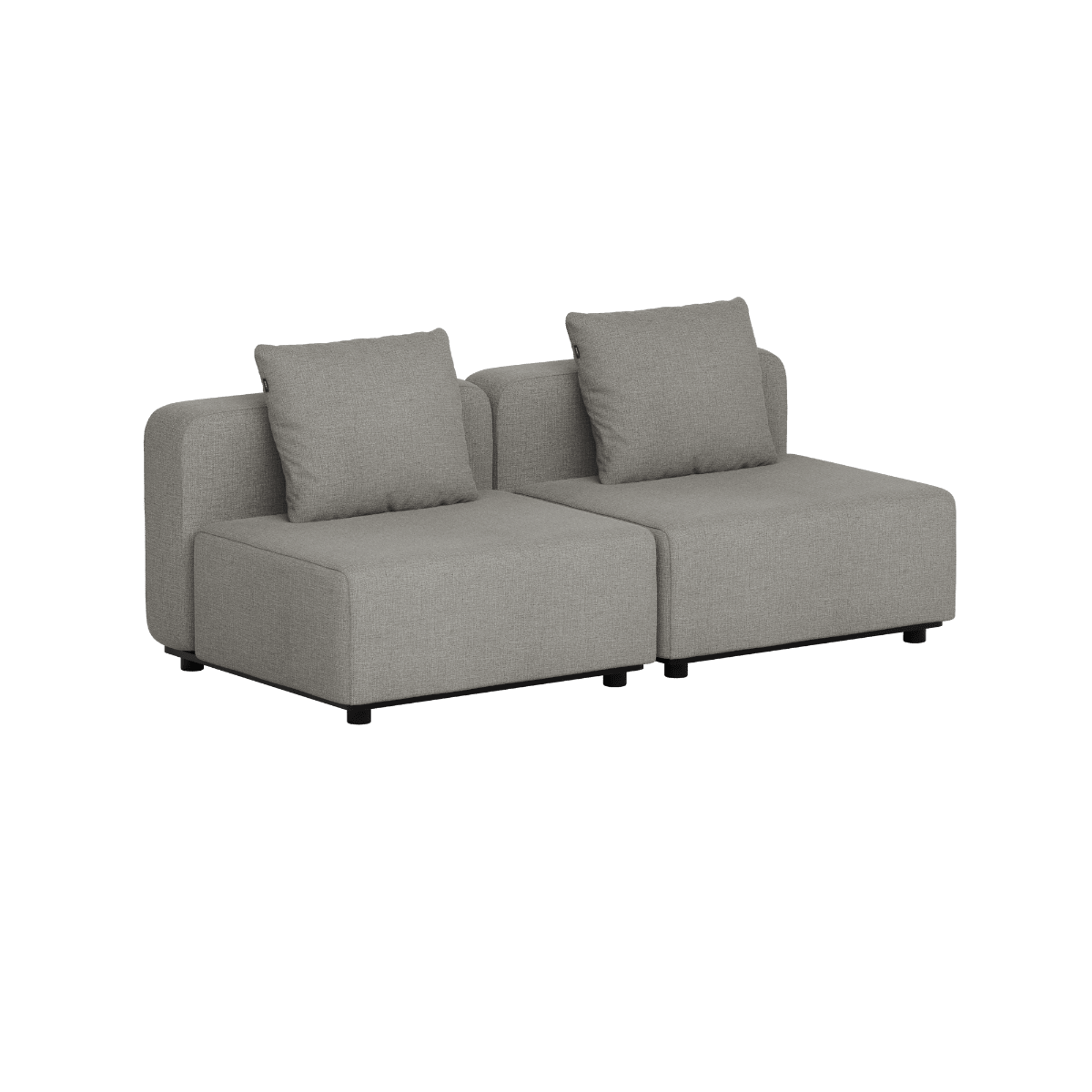 Cobana Lounge Sofa - 2 seater | Cobana Lounge Sofa - 2 seater - Kirra Grey Ohne Armlehnen Ohne Hocker | SACKit