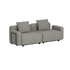 Cobana Lounge Sofa - 2 seater | Cobana Lounge Sofa - 2 seater - Kirra Grey Mit Armlehnen Ohne Hocker | SACKit